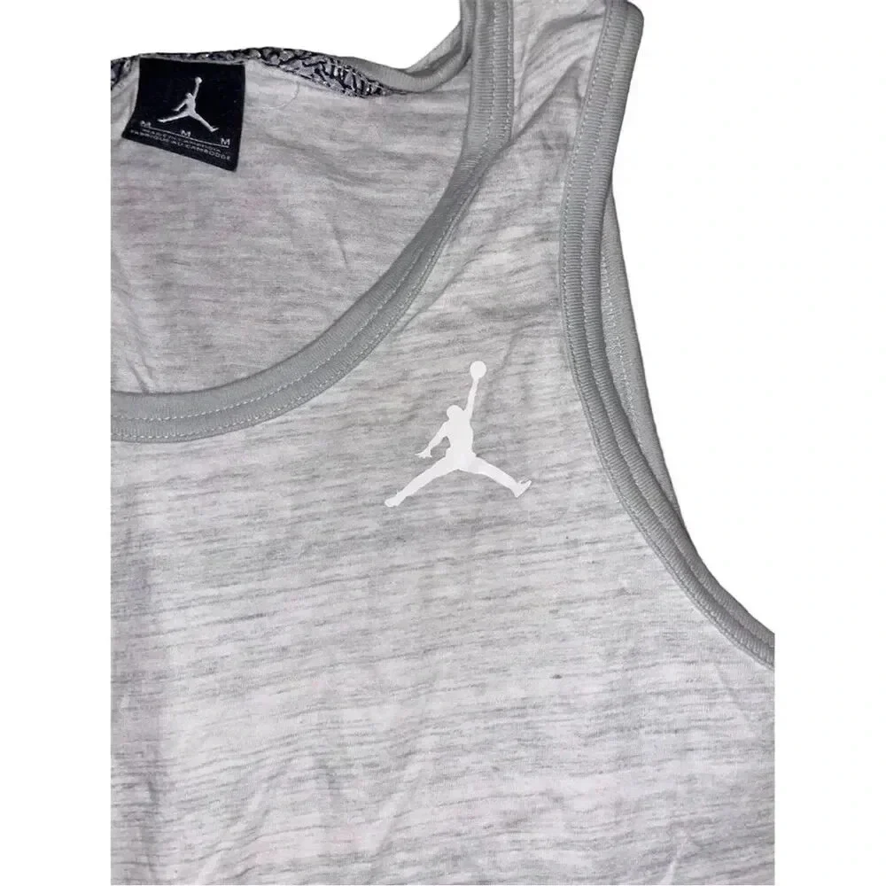 Jordan Air All-Star Men's Gray Tank Top Size M Sleeveless Sports